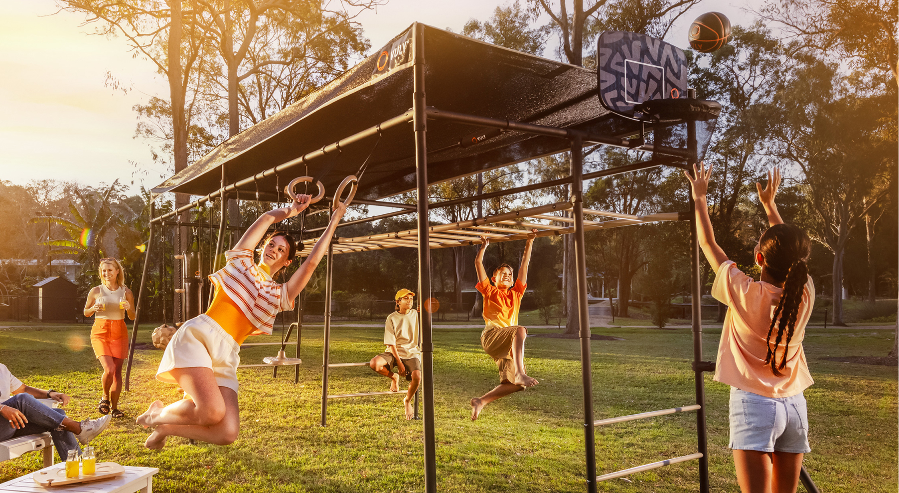 Inclusive play on monkey bars