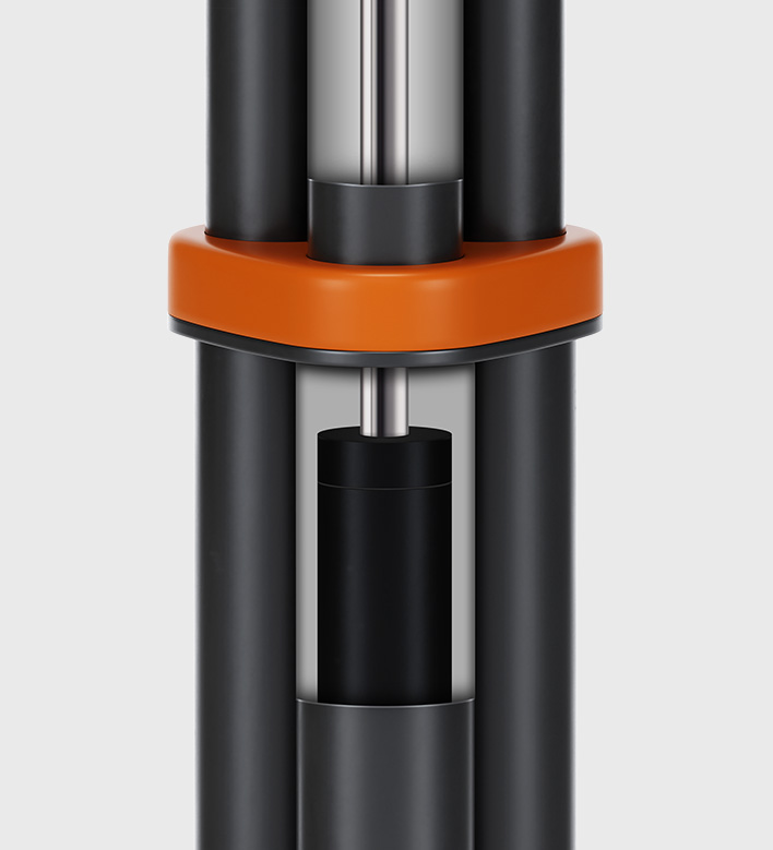A flexible hoop height and sturdy frame.