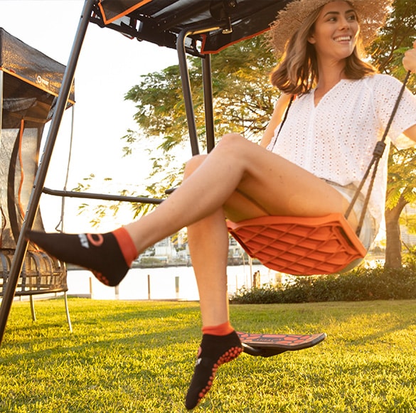 Trampoline socks - perfect for playing on your Vuly