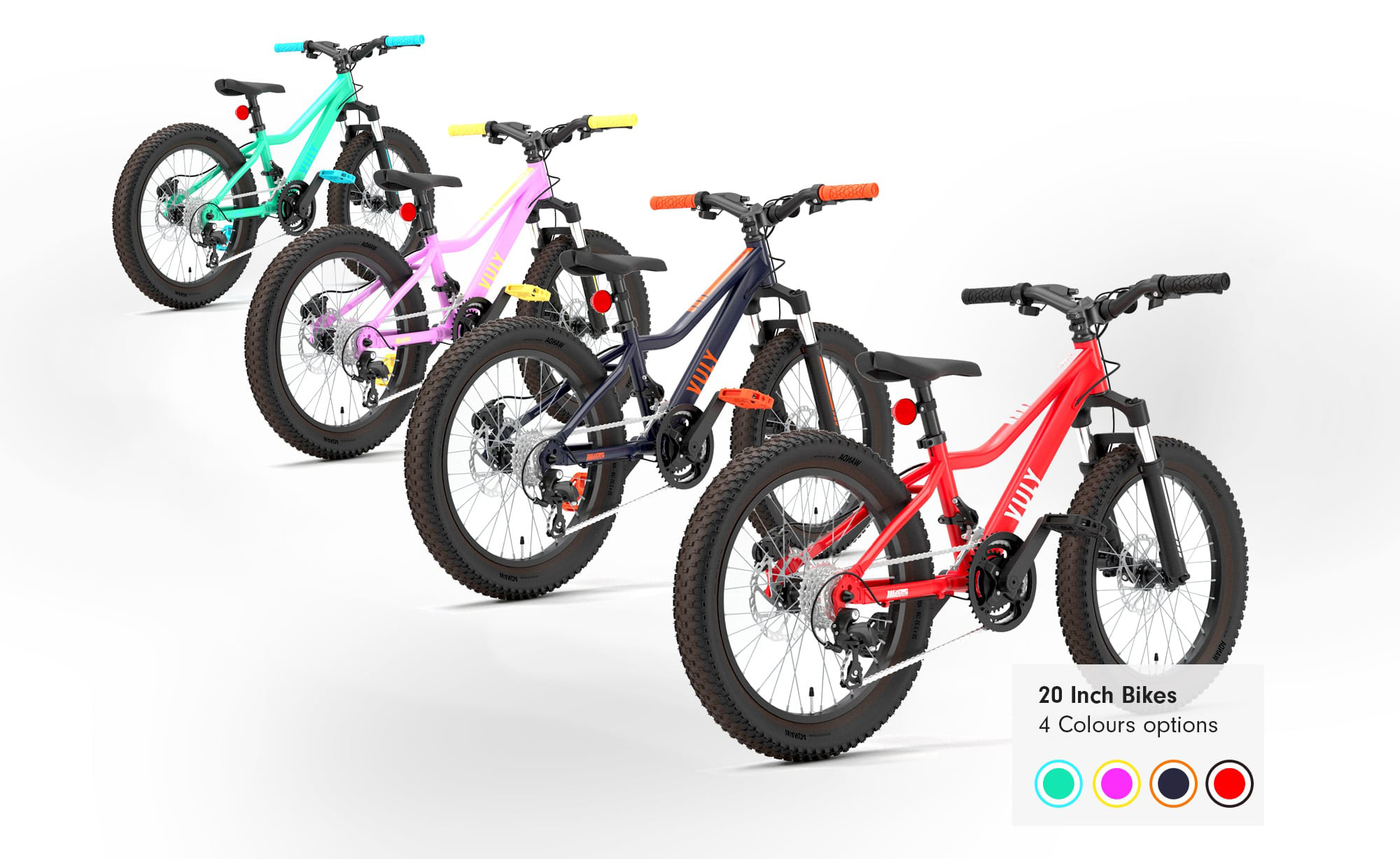 20 inch Kids Bikes for Mountain Biking and OffRoading Vuly Play