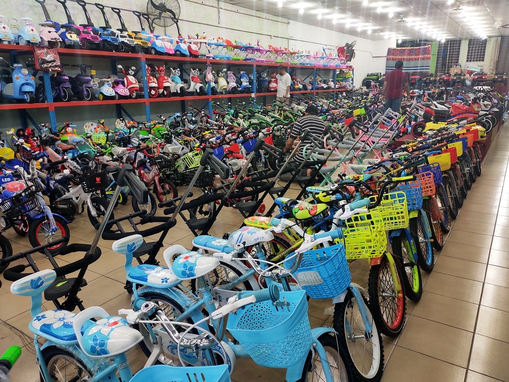 A range of different kids bike variants