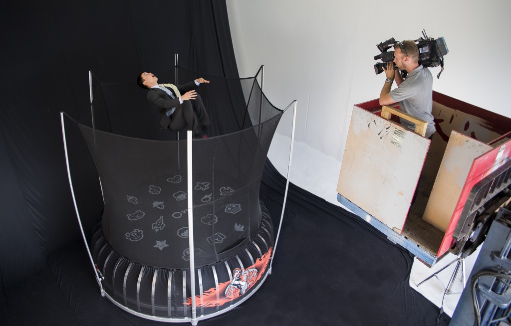 Testing out our Thunder trampoline!