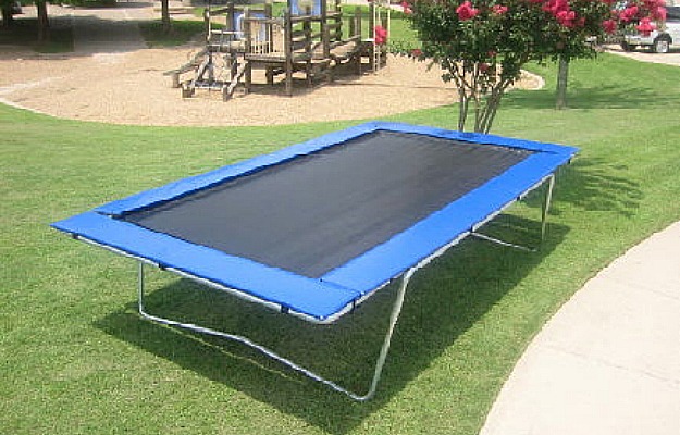 trampoline trampolines rectangle rectangular 10x17 olympic circular vs fun professional times types