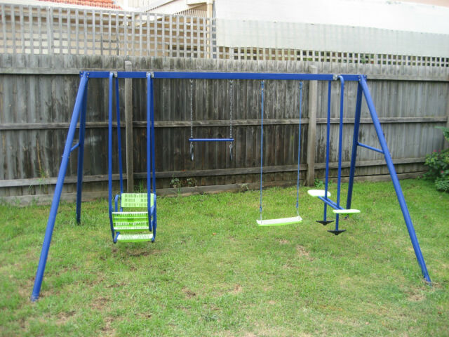 Hills Swing Set in backyard