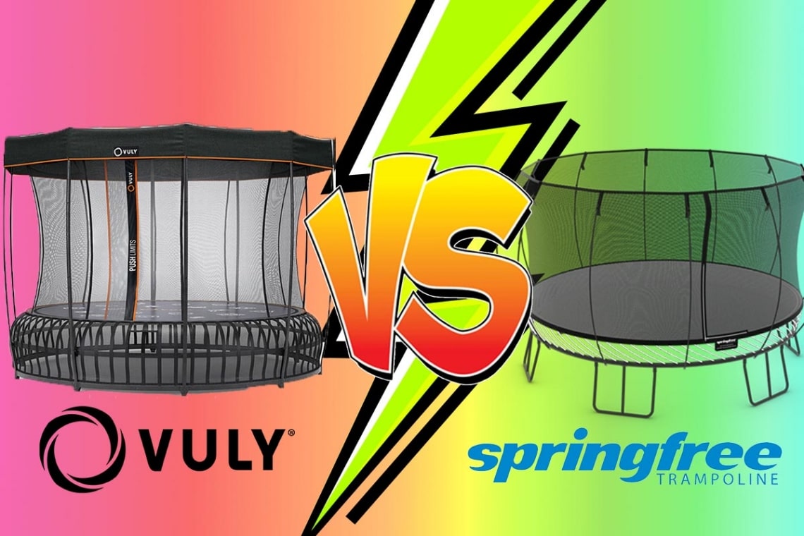 spring-free mini trampoline shock absorption comparison