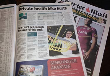 Courier Mail: Bounce For His Buck