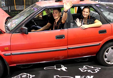 Vuly Trampolines at the Melbourne Toy, Hobby and Licensing Fair.