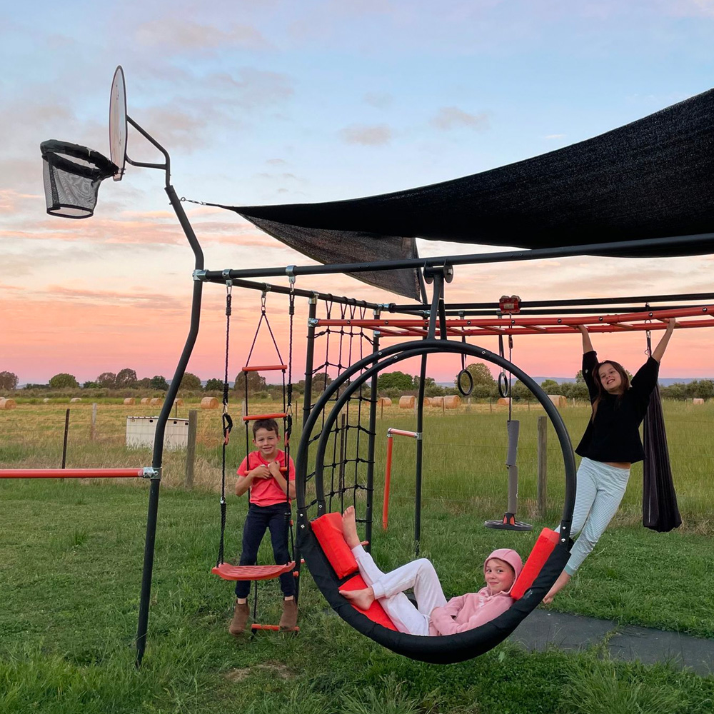 Classic Backyard Metal Monkey Bars Climber