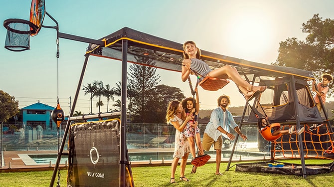 Vuly Climbing Frame With Trampoline Vuly Playground Equipment