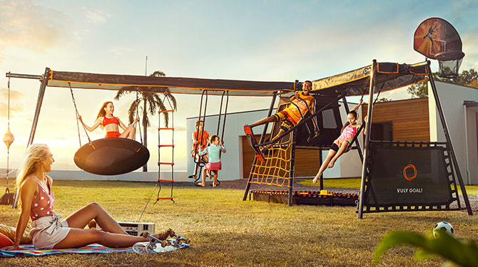 Trampoline Vuly Bed Swing Shade Cover Vuly Mini Swing Set NEW Vuly