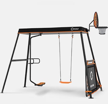 Swing set backyard play equipment