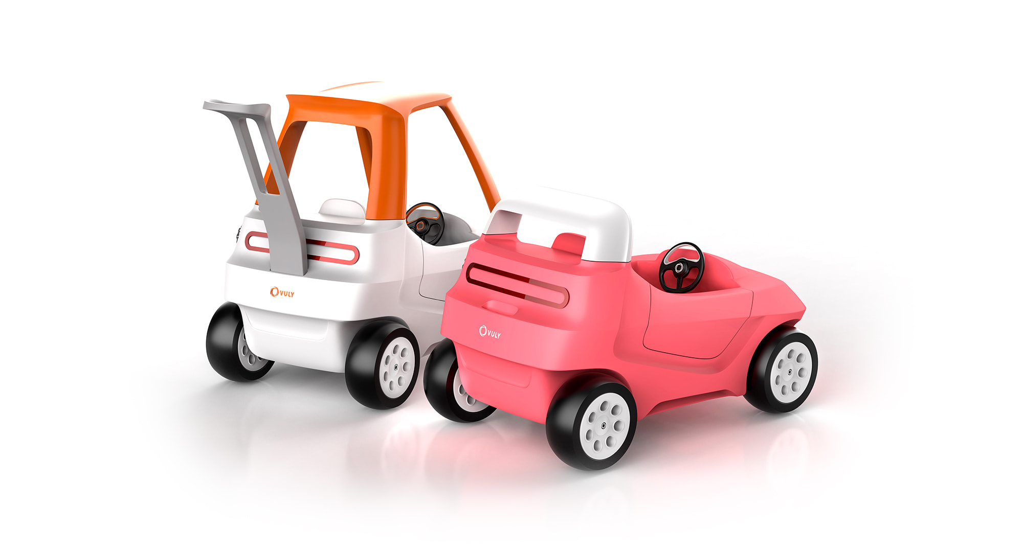 Orange and Pink mini car