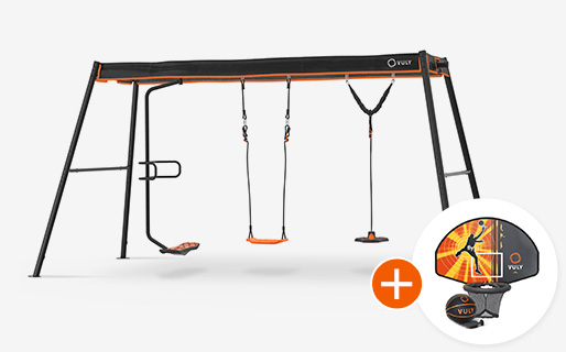 Max Large Swingset +3 Swings (Spin, seat, bounce)