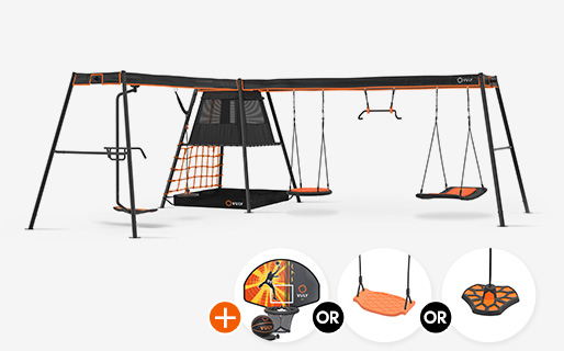 LShaped 3C2 + 5 swings(spin,bounce,nestM,monkey & bed)