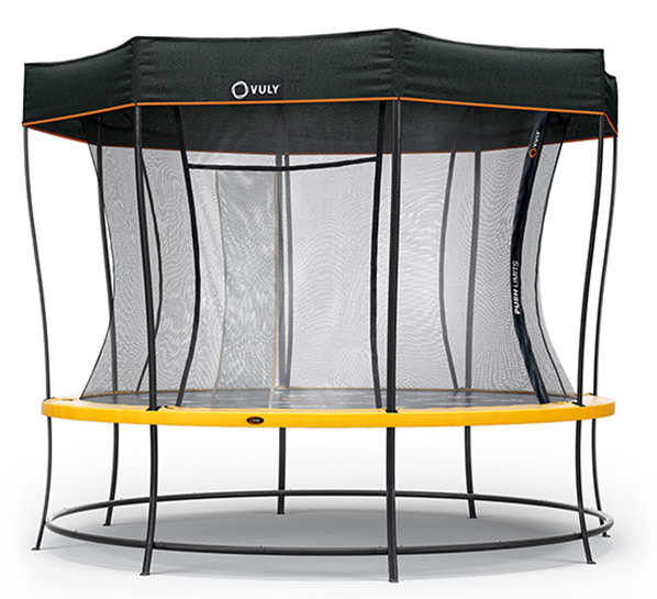 Large Trampoline with Shade Cover